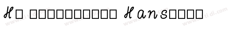 HP Simplified Hans字体转换